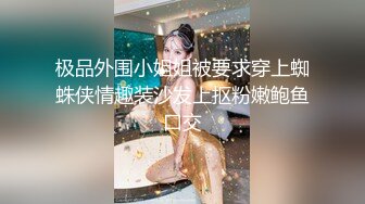 极品外围小姐姐被要求穿上蜘蛛侠情趣装沙发上抠粉嫩鲍鱼口交