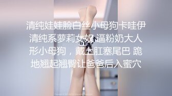 清纯娃娃脸白丝小母狗卡哇伊清纯系萝莉女奴 逼粉奶大人形小母狗，戴上肛塞尾巴 跪地翘起翘臀让爸爸后入蜜穴