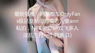 最新强推，网美推车OnlyFans极品女M母狗变态人妻ann私拍，NTR老公3P双飞多人淫乱主打一个刺激 (1)