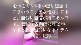 むっちり3本番中出し個撮「こういうエッチな恰好してると、自分に自信が持てるんです。普段は内向的だけどHになると超積極的になるムチムチ娘に濃厚