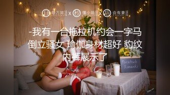 -我有一台拖拉机约会一字马倒立骚女 瑜伽身材超好 豹纹内裤展示了